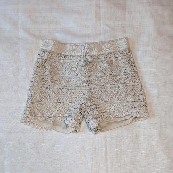 Wonder‎ Nation Cream Knit Girls Shorts - Picture 1 of 5